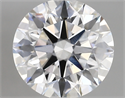 Lab Created Diamond 2.78 Carats, Round with ideal Cut, D Color, vs1 Clarity and Certified by IGI