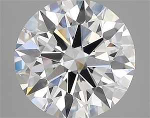 Picture of Lab Created Diamond 2.75 Carats, Round with ideal Cut, E Color, vvs1 Clarity and Certified by IGI