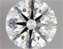 Lab Created Diamond 2.73 Carats, Round with ideal Cut, E Color, vvs2 Clarity and Certified by IGI