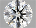 Lab Created Diamond 2.73 Carats, Round with ideal Cut, E Color, vvs1 Clarity and Certified by IGI