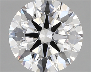 Picture of Lab Created Diamond 2.70 Carats, Round with ideal Cut, E Color, vvs2 Clarity and Certified by IGI