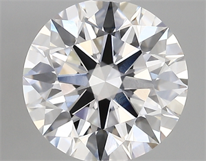 Picture of Lab Created Diamond 2.64 Carats, Round with ideal Cut, D Color, vvs1 Clarity and Certified by IGI