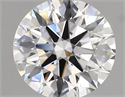Lab Created Diamond 2.15 Carats, Round with ideal Cut, D Color, vvs1 Clarity and Certified by IGI