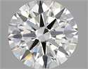 Lab Created Diamond 2.03 Carats, Round with ideal Cut, D Color, vvs1 Clarity and Certified by IGI