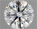 Lab Created Diamond 1.40 Carats, Round with ideal Cut, D Color, vvs2 Clarity and Certified by IGI
