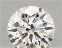 Lab Created Diamond 1.28 Carats, Round with ideal Cut, D Color, vvs2 Clarity and Certified by IGI