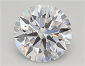 Lab Created Diamond 1.28 Carats, Round with ideal Cut, D Color, vs1 Clarity and Certified by IGI
