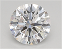Lab Created Diamond 1.27 Carats, Round with ideal Cut, D Color, vvs2 Clarity and Certified by IGI