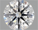 Lab Created Diamond 1.21 Carats, Round with ideal Cut, D Color, vvs2 Clarity and Certified by IGI
