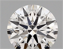 Lab Created Diamond 1.14 Carats, Round with ideal Cut, D Color, vvs1 Clarity and Certified by IGI