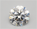 Lab Created Diamond 0.96 Carats, Round with ideal Cut, D Color, vvs2 Clarity and Certified by IGI
