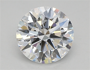 Picture of Lab Created Diamond 0.91 Carats, Round with ideal Cut, D Color, vvs1 Clarity and Certified by IGI