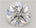 Lab Created Diamond 0.87 Carats, Round with ideal Cut, D Color, vs1 Clarity and Certified by IGI