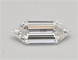 Picture of Lab Created Diamond 0.73 Carats, LONG HEXAGON with  Cut, E Color, vvs2 Clarity and Certified by IGI