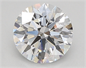 Lab Created Diamond 0.70 Carats, Round with ideal Cut, D Color, vvs2 Clarity and Certified by IGI