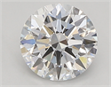 Lab Created Diamond 0.70 Carats, Round with ideal Cut, D Color, vvs2 Clarity and Certified by IGI