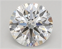 Lab Created Diamond 0.70 Carats, Round with ideal Cut, E Color, vvs2 Clarity and Certified by IGI