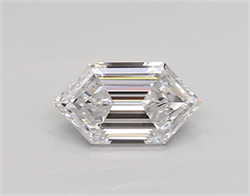 Picture of Lab Created Diamond 0.66 Carats, LONG HEXAGON with  Cut, D Color, vvs2 Clarity and Certified by IGI