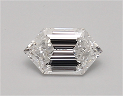 Picture of Lab Created Diamond 0.65 Carats, LONG HEXAGON with  Cut, E Color, vvs1 Clarity and Certified by IGI