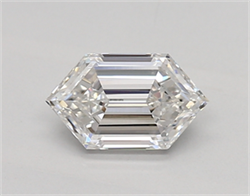 Picture of Lab Created Diamond 0.65 Carats, LONG HEXAGON with  Cut, E Color, vvs2 Clarity and Certified by IGI
