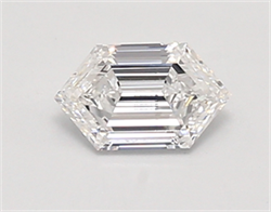 Picture of Lab Created Diamond 0.64 Carats, LONG HEXAGON with  Cut, D Color, vvs2 Clarity and Certified by IGI