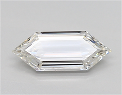 Picture of Lab Created Diamond 0.64 Carats, LONG HEXAGON with  Cut, F Color, vvs1 Clarity and Certified by IGI