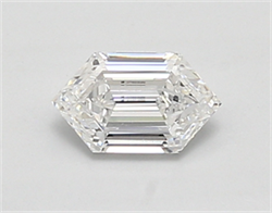 Picture of Lab Created Diamond 0.61 Carats, LONG HEXAGON with  Cut, D Color, vvs2 Clarity and Certified by IGI