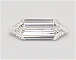 Picture of Lab Created Diamond 0.59 Carats, LONG HEXAGON with  Cut, E Color, vvs2 Clarity and Certified by IGI