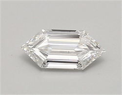 Picture of Lab Created Diamond 0.59 Carats, LONG HEXAGON with  Cut, E Color, vvs2 Clarity and Certified by IGI