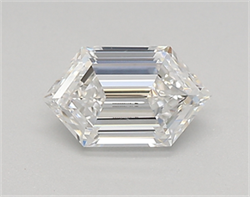 Picture of Lab Created Diamond 0.59 Carats, LONG HEXAGON with  Cut, E Color, vvs2 Clarity and Certified by IGI