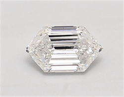 Picture of Lab Created Diamond 0.59 Carats, LONG HEXAGON with  Cut, E Color, vvs2 Clarity and Certified by IGI