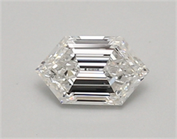 Picture of Lab Created Diamond 0.58 Carats, LONG HEXAGON with  Cut, D Color, vvs2 Clarity and Certified by IGI