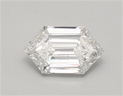 Picture of Lab Created Diamond 0.57 Carats, LONG HEXAGON with  Cut, D Color, vvs2 Clarity and Certified by IGI
