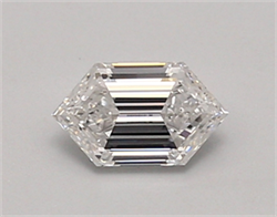 Picture of Lab Created Diamond 0.57 Carats, LONG HEXAGON with  Cut, E Color, vvs2 Clarity and Certified by IGI