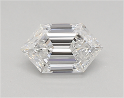 Picture of Lab Created Diamond 0.57 Carats, LONG HEXAGON with  Cut, D Color, vvs1 Clarity and Certified by IGI