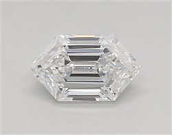 Picture of Lab Created Diamond 0.56 Carats, LONG HEXAGON with  Cut, D Color, vvs1 Clarity and Certified by IGI