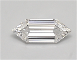 Picture of Lab Created Diamond 0.56 Carats, LONG HEXAGON with  Cut, E Color, vvs2 Clarity and Certified by IGI
