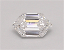 Picture of Lab Created Diamond 0.56 Carats, LONG HEXAGON with  Cut, D Color, vvs2 Clarity and Certified by IGI