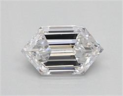 Picture of Lab Created Diamond 0.55 Carats, LONG HEXAGON with  Cut, D Color, vvs1 Clarity and Certified by IGI