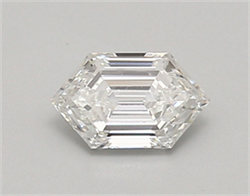 Picture of Lab Created Diamond 0.54 Carats, LONG HEXAGON with  Cut, E Color, vvs2 Clarity and Certified by IGI