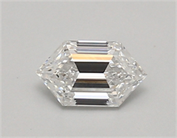 Picture of Lab Created Diamond 0.54 Carats, LONG HEXAGON with  Cut, D Color, vs1 Clarity and Certified by IGI