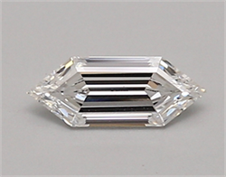 Picture of Lab Created Diamond 0.52 Carats, LONG HEXAGON with  Cut, E Color, vvs2 Clarity and Certified by IGI