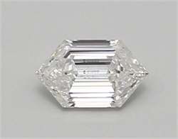 Picture of Lab Created Diamond 0.52 Carats, LONG HEXAGON with  Cut, D Color, vs1 Clarity and Certified by IGI