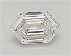 Picture of Lab Created Diamond 0.52 Carats, LONG HEXAGON with  Cut, E Color, vvs2 Clarity and Certified by IGI