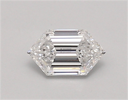Picture of Lab Created Diamond 0.51 Carats, LONG HEXAGON with  Cut, D Color, vvs2 Clarity and Certified by IGI
