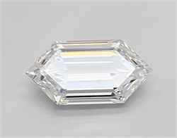 Picture of Lab Created Diamond 0.50 Carats, LONG HEXAGON with  Cut, D Color, vvs2 Clarity and Certified by IGI