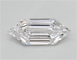 Picture of Lab Created Diamond 0.50 Carats, LONG HEXAGON with  Cut, D Color, vvs1 Clarity and Certified by IGI