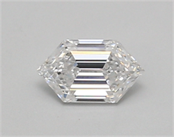 Picture of Lab Created Diamond 0.49 Carats, LONG HEXAGON with  Cut, D Color, vvs2 Clarity and Certified by IGI