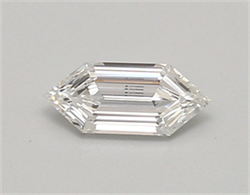 Picture of Lab Created Diamond 0.49 Carats, LONG HEXAGON with  Cut, E Color, vvs2 Clarity and Certified by IGI