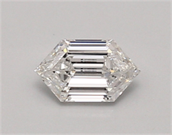 Picture of Lab Created Diamond 0.49 Carats, LONG HEXAGON with  Cut, E Color, if Clarity and Certified by IGI
